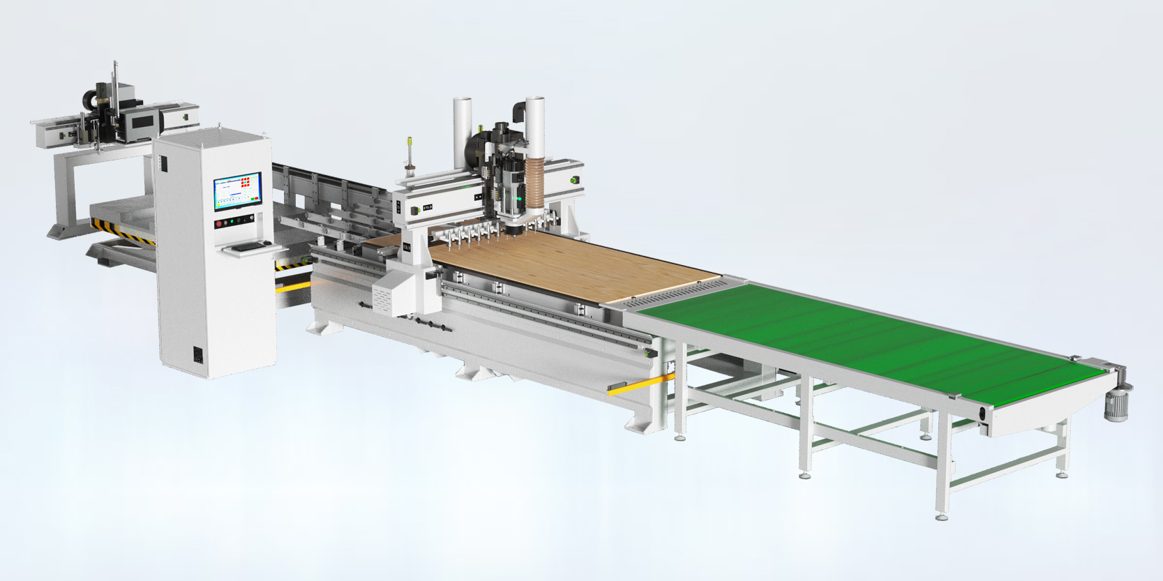 SKL-2813EL 数控贴标开料加工中心  