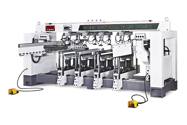 DW-610六排多轴木工钻床