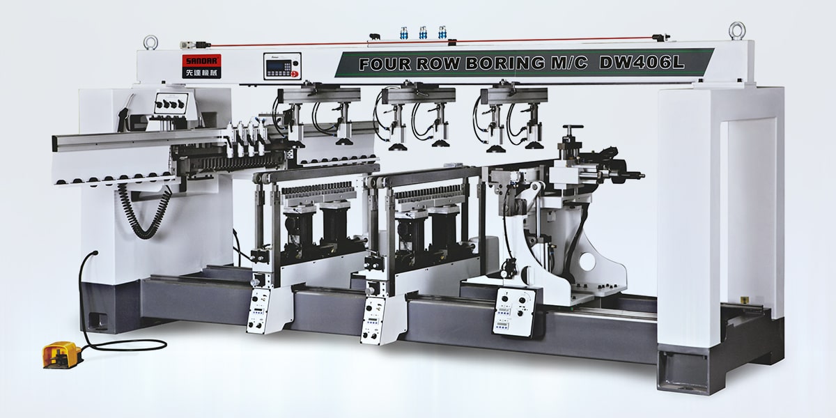 DW-406L四排多轴木工钻床